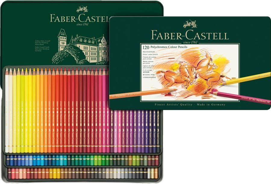 Faber-Castell Polychromos Color Pencil Tin of 120