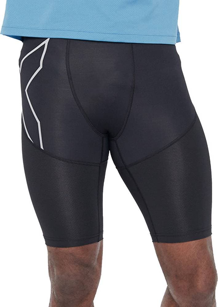 2XU Aerovent Compression Shorts Men - Black/Silver Reflective