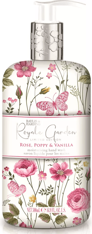 Baylis & Harding Royale Garden Hand Wash Rose, Poppy & Vanilla 500ml
