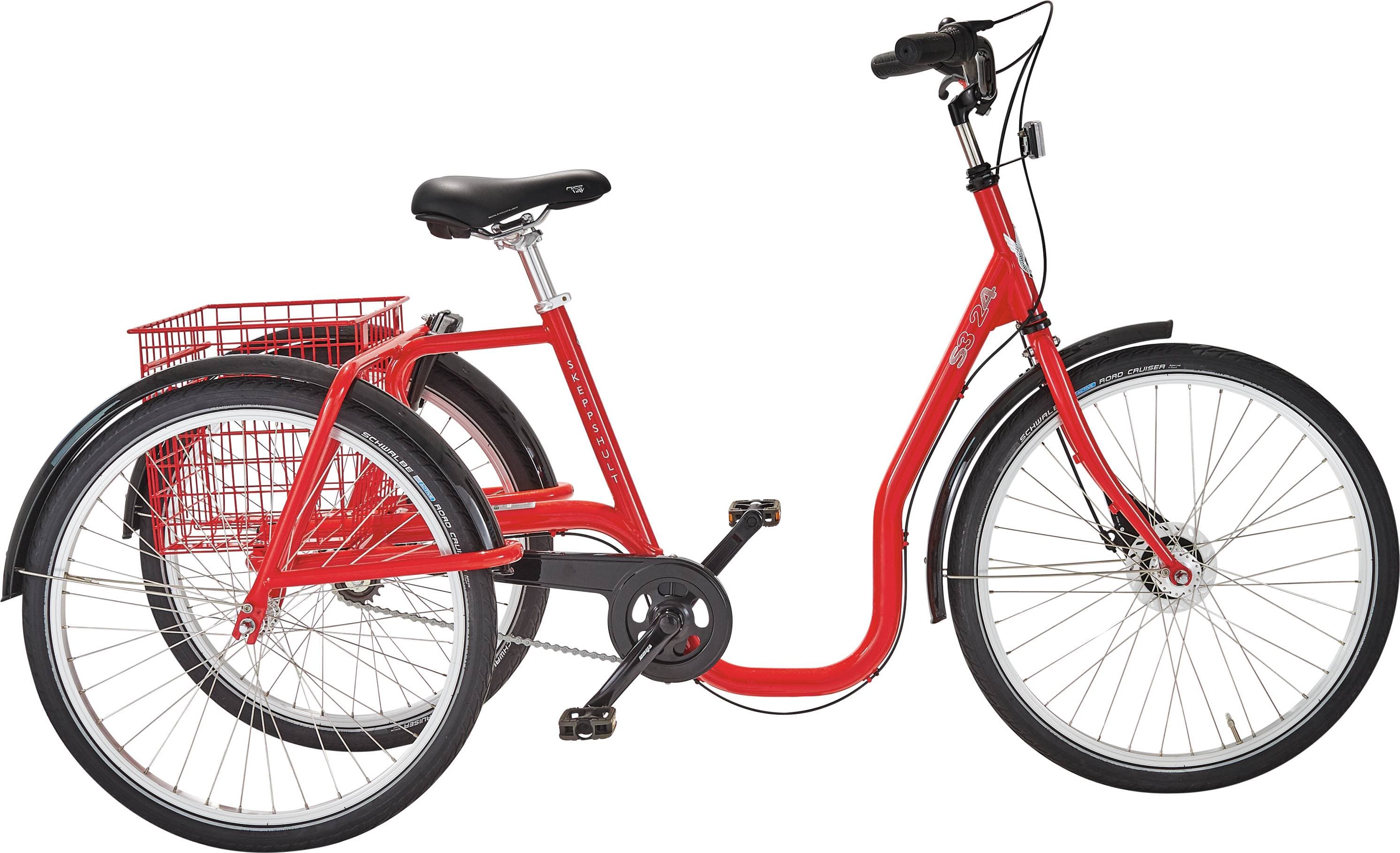 Skeppshult S3 24 Standard 7-Speed 2022 - Red Metallic Barncykel