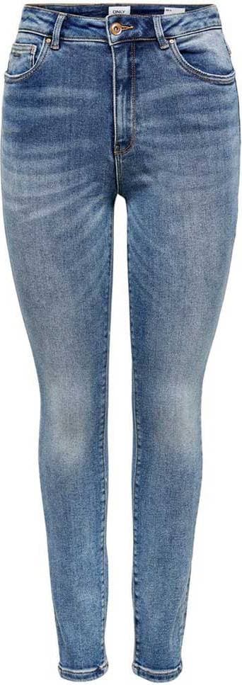 Only Mila High Waist Skinny Ankle Jeans - Blue/Medium Blue Denim