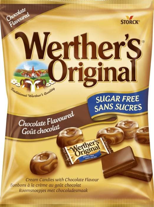 Werther's Original Sugar Free Chocolate Flavour Butter Candies 60g 1pack