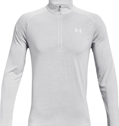 Under Armour Men's UA Tech ½ Zip Long Sleeve Top - Halo Gray/White