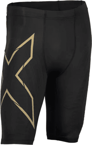 2XU Light Speed Compression Shorts Men - Black/Gold Reflective