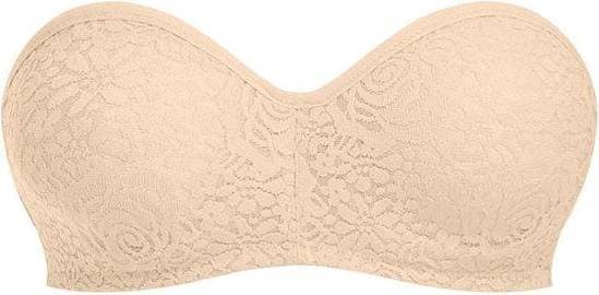 Wacoal Halo Lace Strapless Bra - Nude