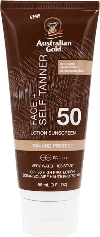 Australian Gold Face + Self Tanner SPF50 PA++++ 88ml