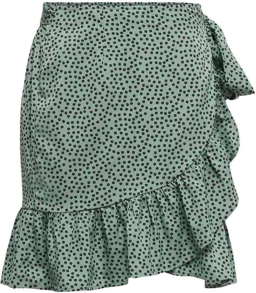 Only Olivia Wrap Skirt - Green/Chinois Green