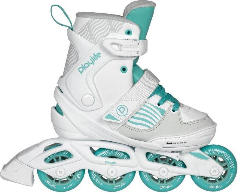 Playlife Freeskate Inline Skates for Kids Dark Breeze Blanc