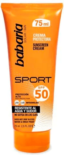 Babaria Sport Sunscreen Cream SPF50 75ml