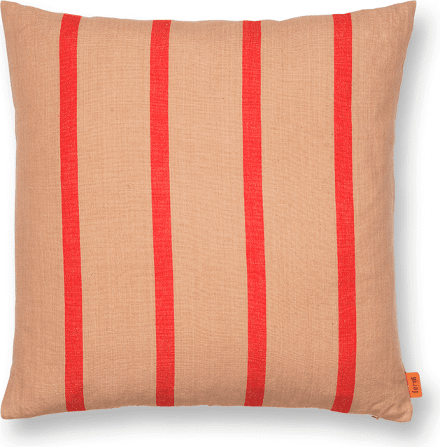 ferm LIVING Grand Komplett dekorationskudde Röd, Brun, Beige, Grå (50x50cm)
