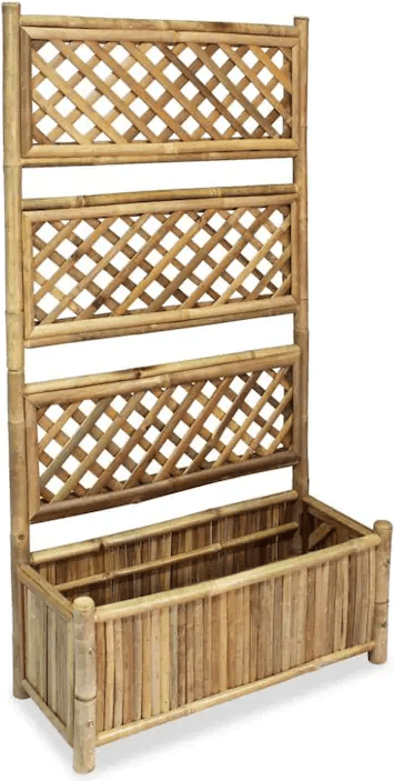 vidaXL upphöjd odlingslåda med spaljé 30x70x135cm 70x240x135cm