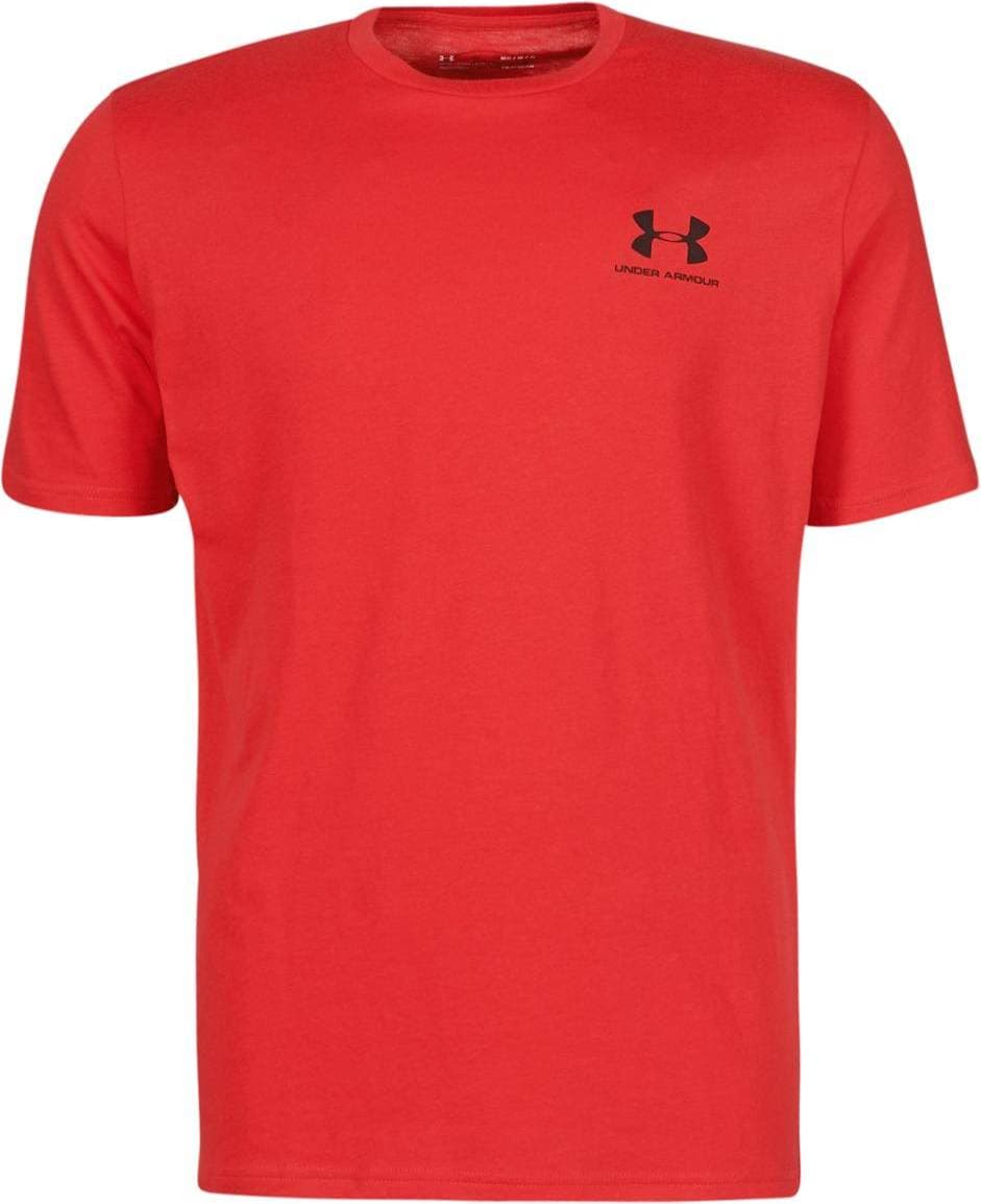 Under Armour Left Chest Logo Short Sleeve Men's - Red/Black
