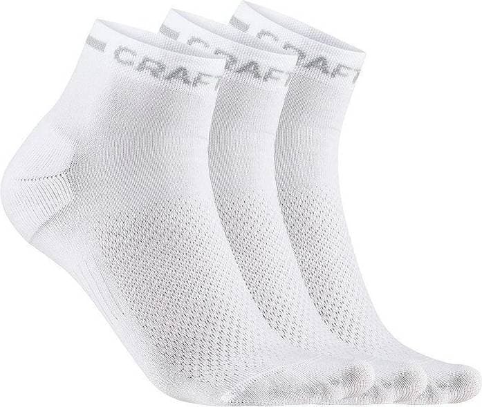 Craft Core Dry Shaftless 3-pack Socks Men - White