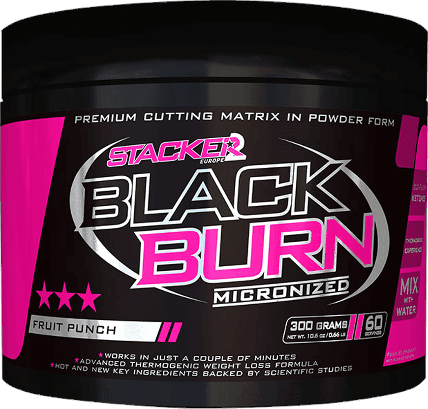 Stacker2 Europe Black Burn Micronized Fruit Punch 300g