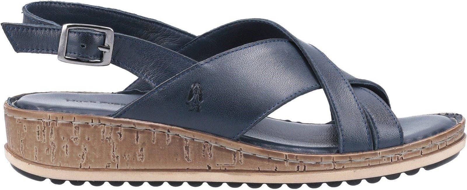 Hush Puppies Elena Crossover Wedge - Navy