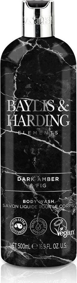 Baylis & Harding Elements Body Wash Dark Amber & Fig Luxury 500ml