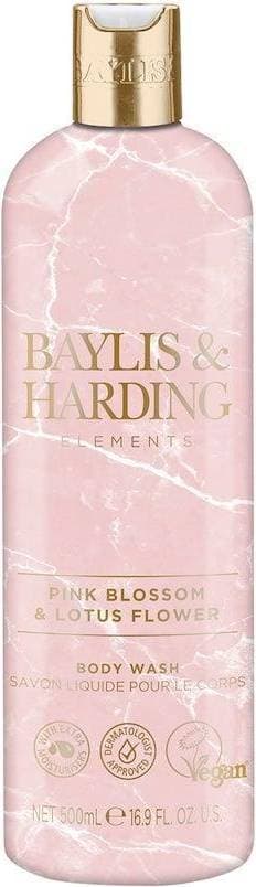 Baylis & Harding Elements Body Wash Pink Blossom & Lotus Flower Luxury 500ml