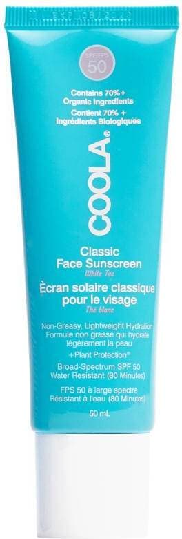 Coola Classic Face Sunscreen White Tea SPF50 50ml