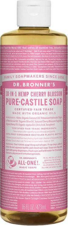 Dr. Bronners Pure-Castile Liquid Soap Cherry Blossom 473ml 2-pack