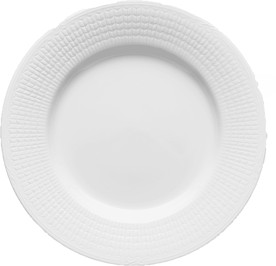 Rörstrand Swe Gr 24 cm Snö Flat tallrik 24cm