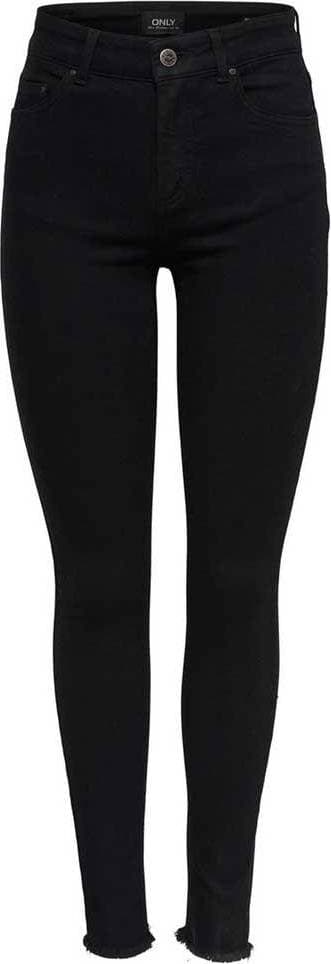Only Blush Mid Ankle Skinny Fit Jeans - Black/Black Denim