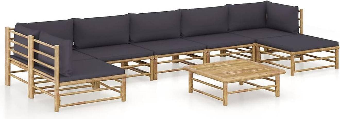 vidaXL Loungeset, 1 bord och 6 soffor Loungeset, 1 Bord inkl. 6 Soffor