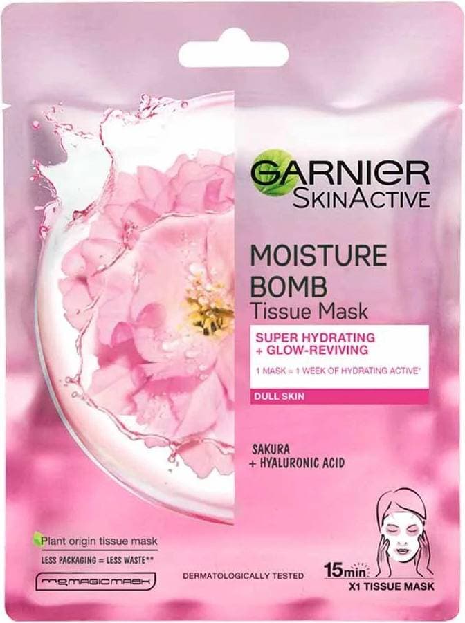 Garnier Moisture Bomb Super Hydrating + Glow-Reviving Tissue Mask