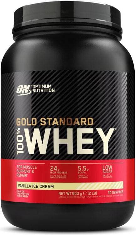 Optimum Nutrition 100% Gold Standard Whey Protein Vanilla Ice Cream 900g
