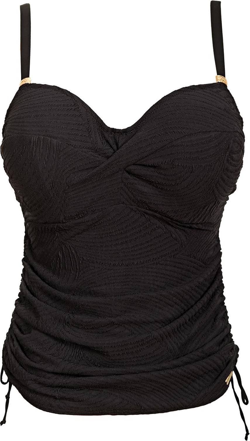 Fantasie Ottawa Twist Front Tankini Top - Black