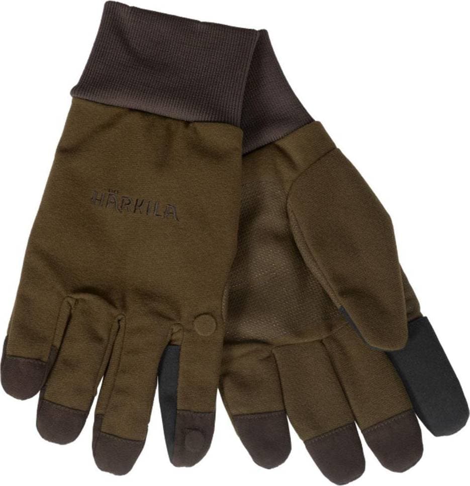 Härkila Retrieve HWS Gloves Unisex - Dark warm olive