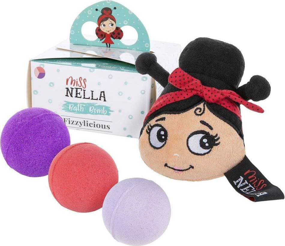 Miss Nella Bath Bomb & Sponge Fizzylicious 3-pack