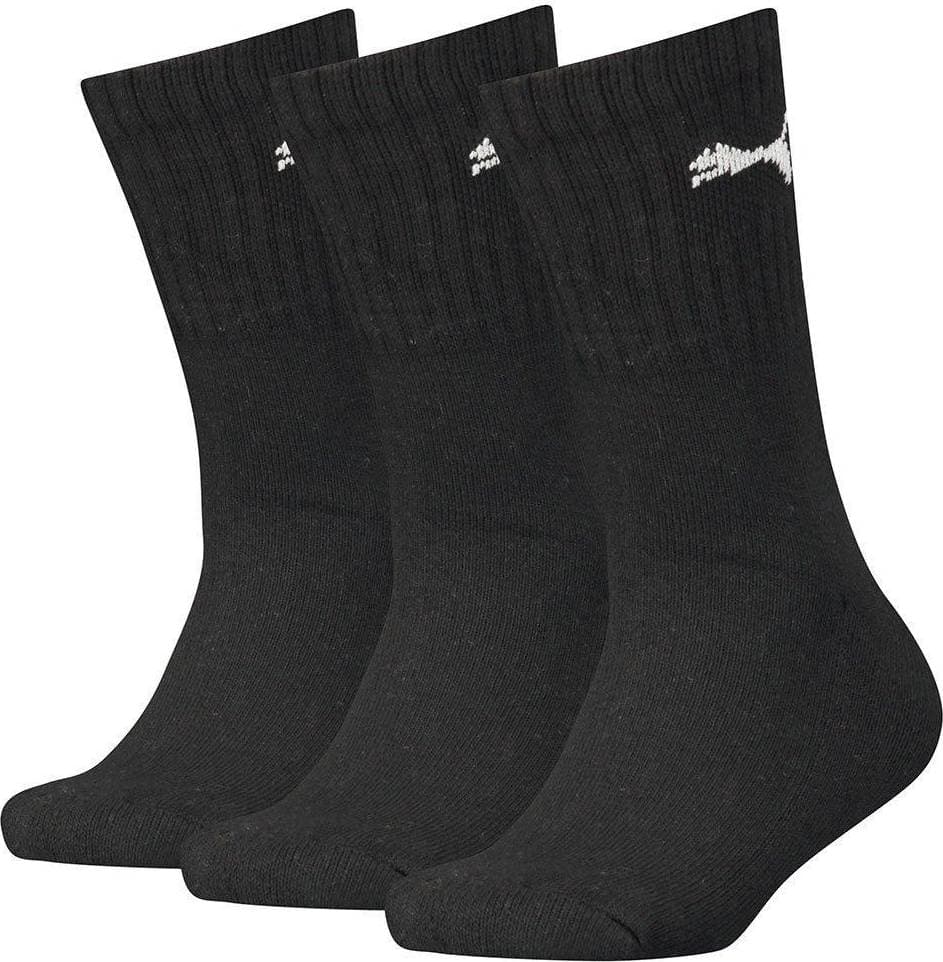 Puma Juniors Crew Socks 3 Pack - Black (100000965-001)