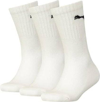 Puma Juniors Crew Socks 3 Pack - White