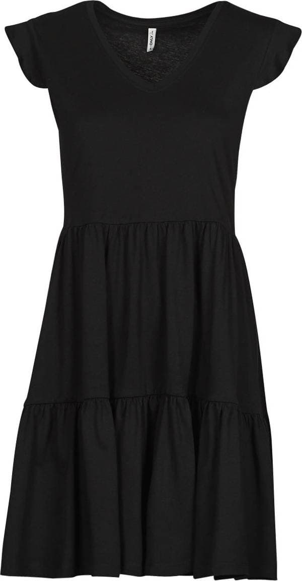 Only May Life Frill Dress - Black