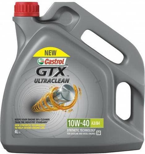 Castrol GTX Ultraclean 10W-40 A3/B4 Motorolja 4L