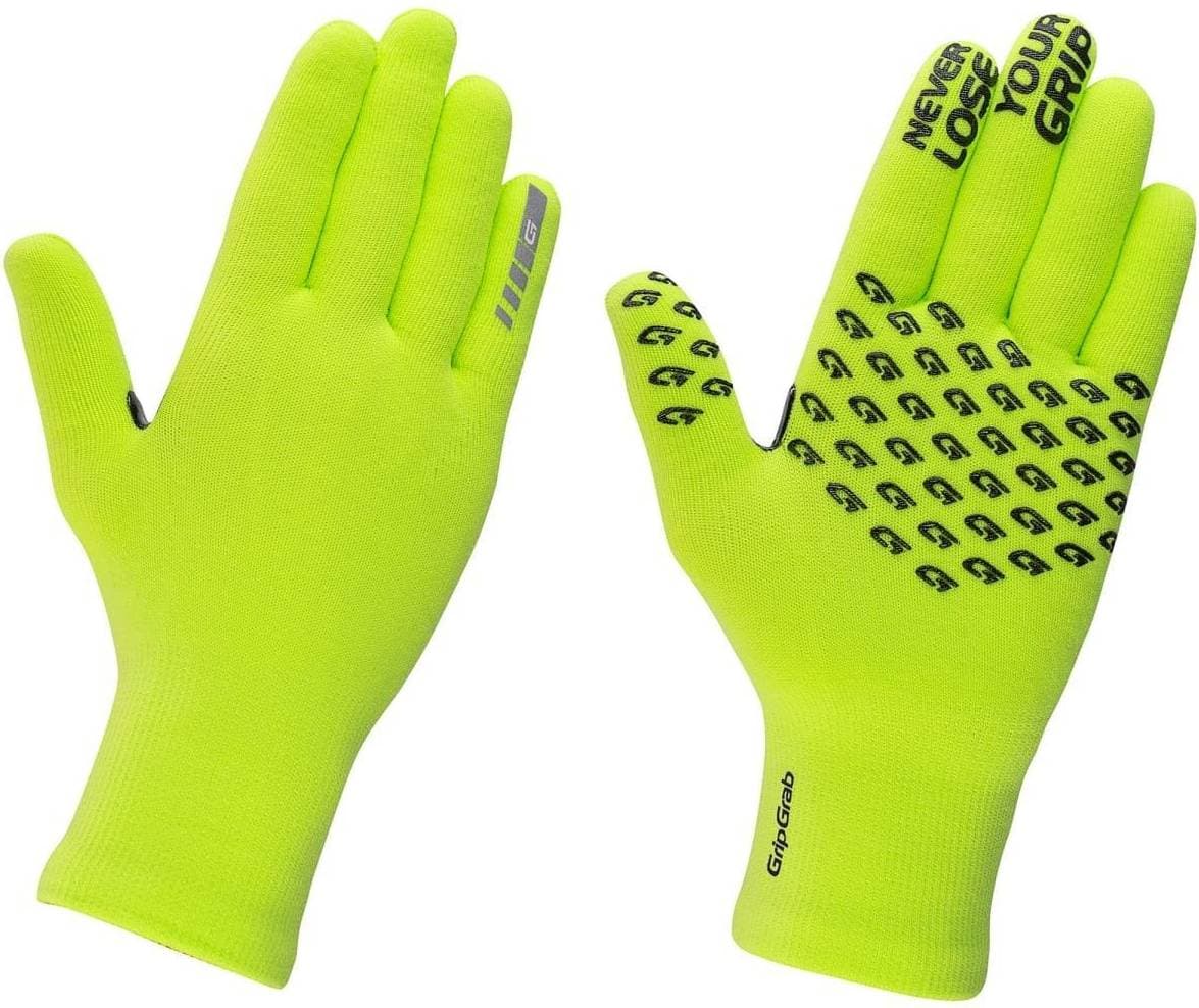 GripGrab Waterproof Knitted Thermal Glove Men - Yellow Hi-Vis