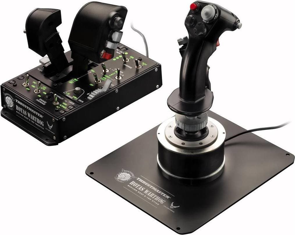 Thrustmaster Hotas Warthog Flight Stick + Throttle - Black
