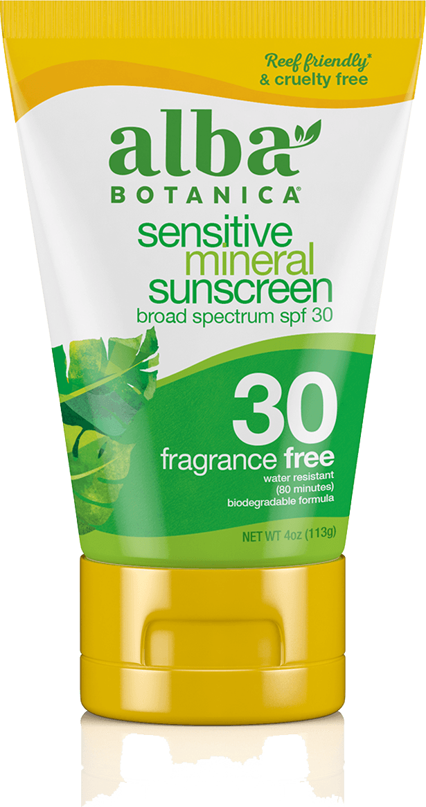 Alba Botanica Sensitive Mineral Sunscreen Fragrance Free SPF30