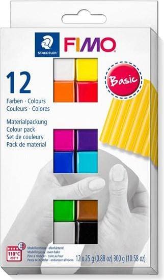 Staedtler Fimo Soft Basic Oven Bake Modelling Clay 12x25g