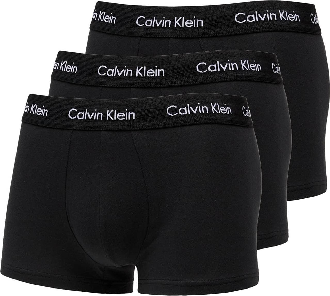 Calvin Klein Cotton Stretch Low Rise Trunks 3-pack - Black