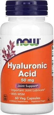Now Foods NOW Hyaluronic Acid MSM 50 mg 60 vegkapslar 60 st