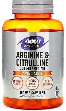 Now Foods NOW L-Arginine & Citrulline 500/250 120 vegkapslar 120 st