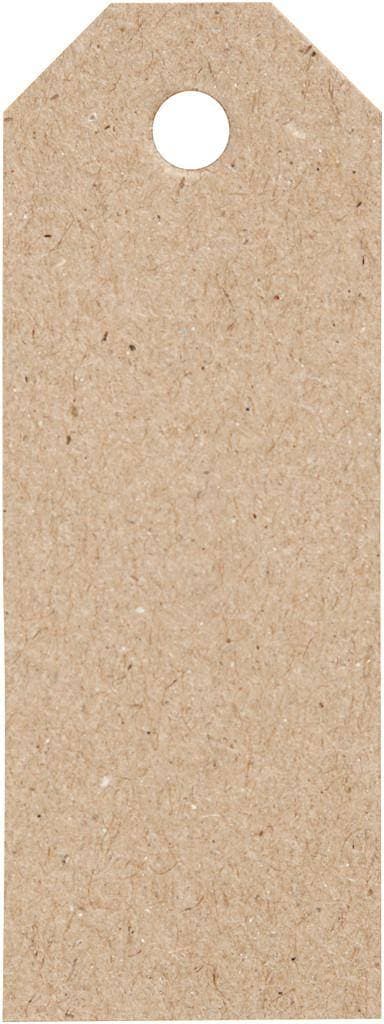 Creativ Company Manillamärken, natur, stl. 3x8 cm, 220 g, 20 st. 1 förp
