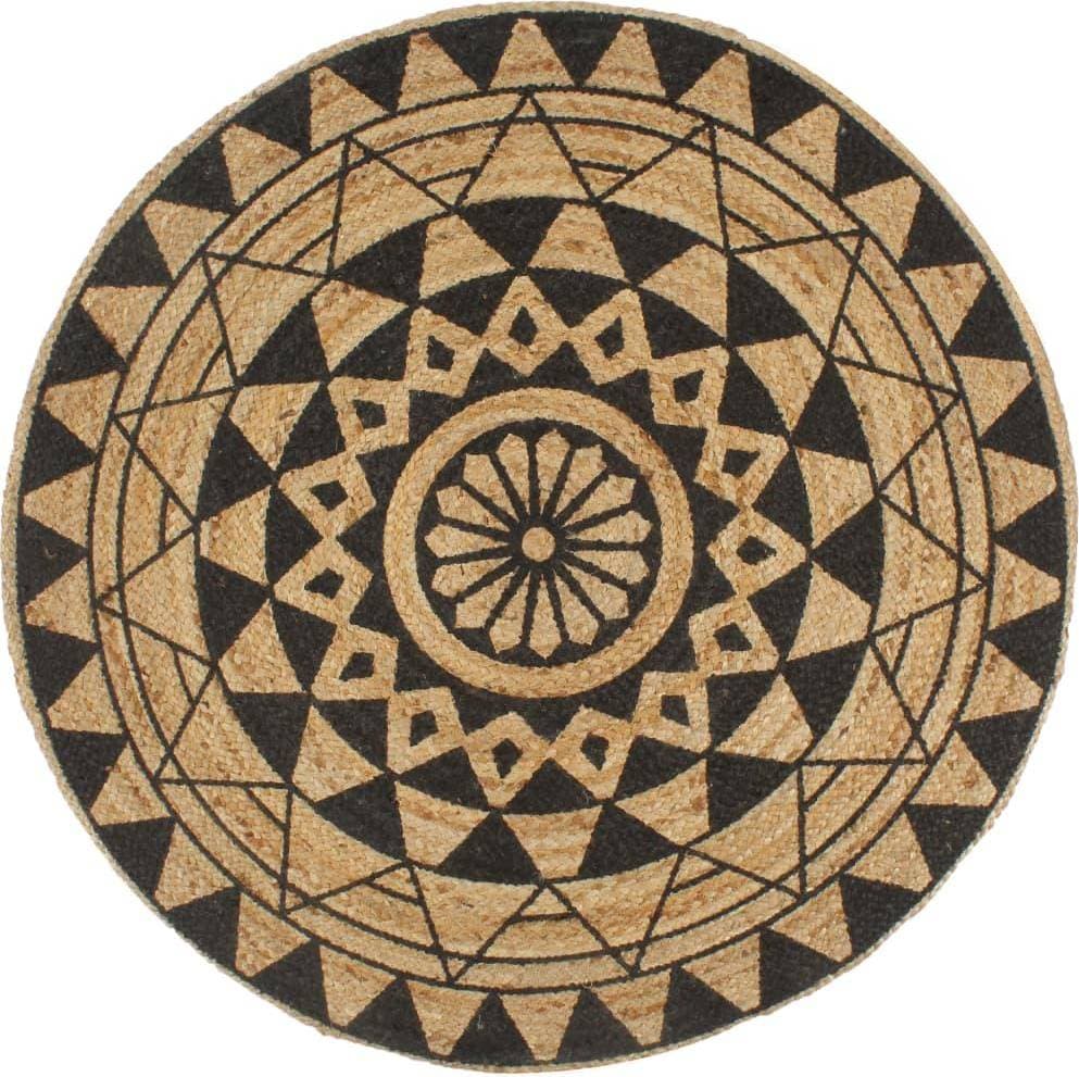 vidaXL 133698 Svart, Natur, Multifärgad, Beige 90cm