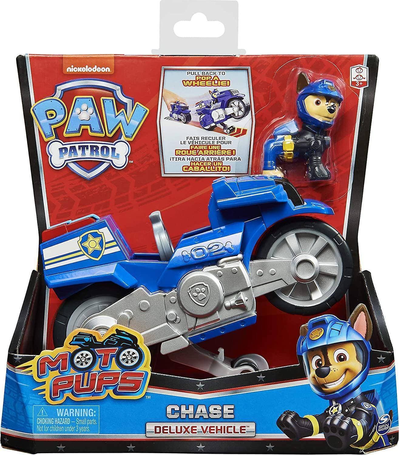 Paw Patrol Moto Pups Skye’s Deluxe Pull Back Motorcycle Vehicle, Motorcykel, inomhus, 3 År, Multifärg