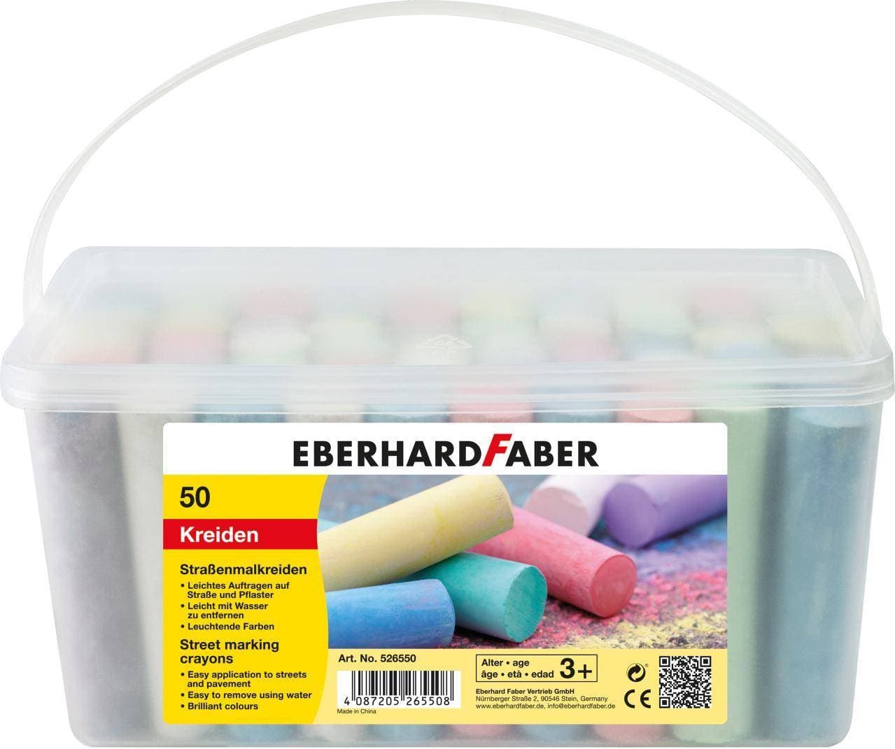 Faber-Castell Jumbo Kritor i Hink 50st