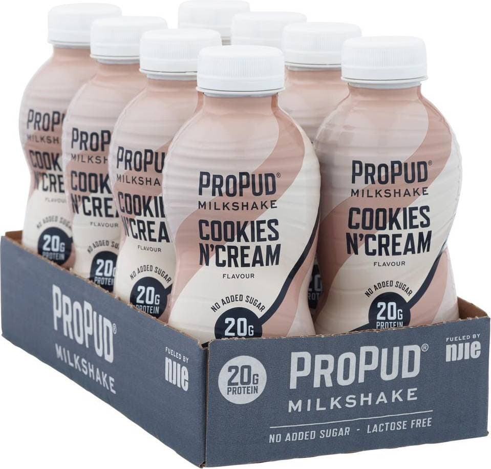 NJIE ProPud Protein Milkshake Cookie & Cream 330ml 8 st