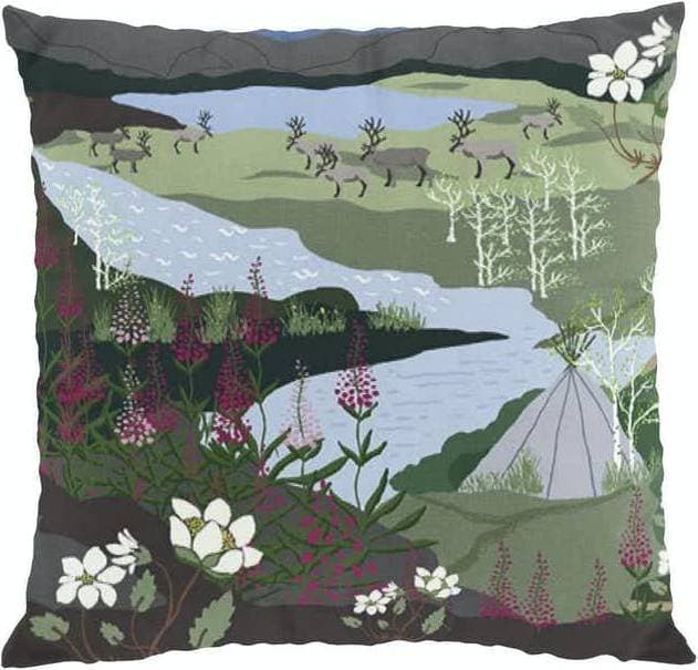 Arvidssons Textil Fjällvandring Kuddöverdrag Blå (45x45cm)