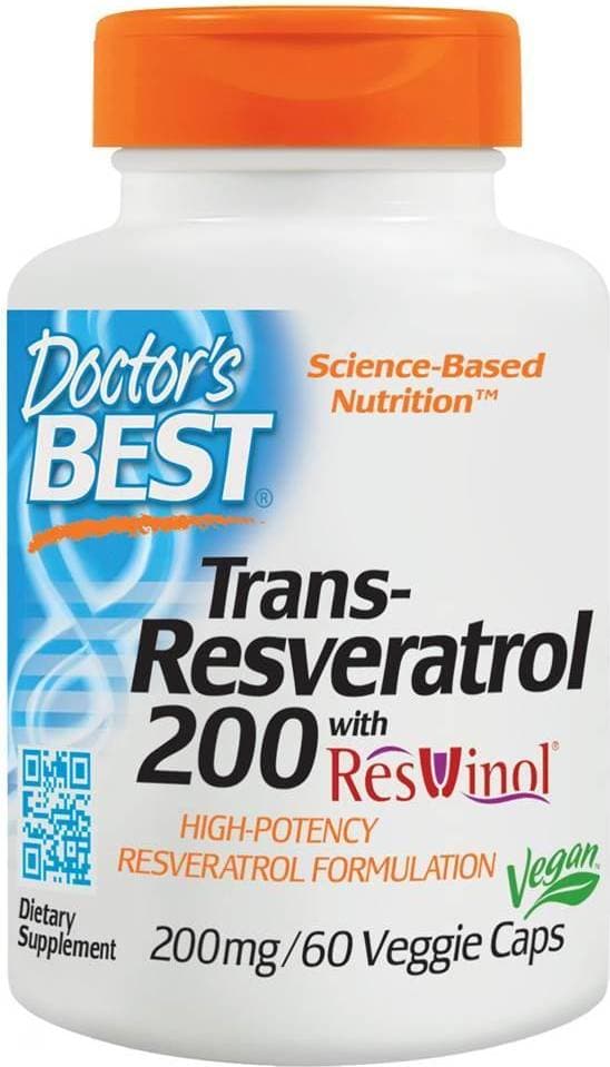 Doctor's Best Trans-Resveratrol 200 with Resvinol 200mg 60 st