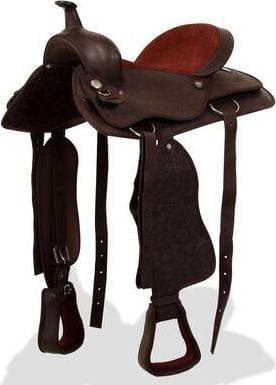 vidaXL Western Saddle Headstall & Breast Collar